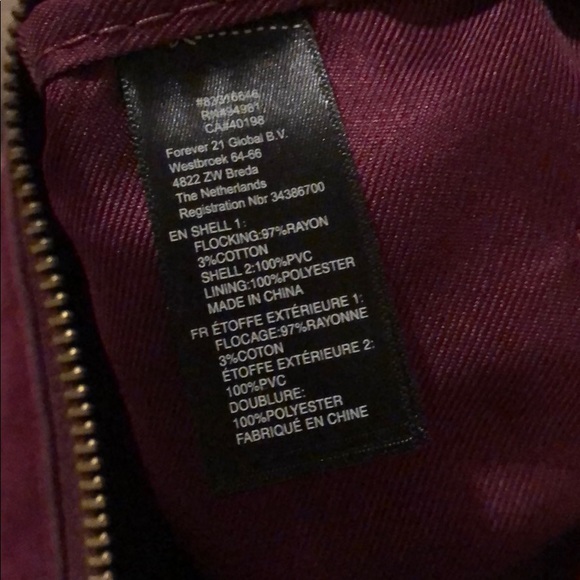 F21 Purple Crossbody Bag - Picture 3 of 3